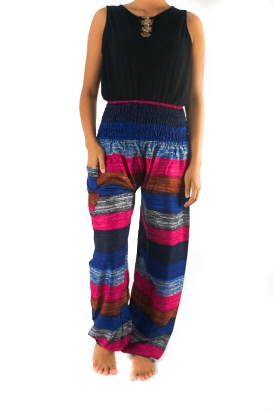 Striped Harem Pants, Hippie Pants, Boho Pants, Striped Pants